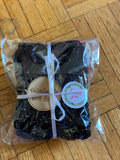 Crochet Handwoven Black Shimmer Smartphone cover with drawstring bag