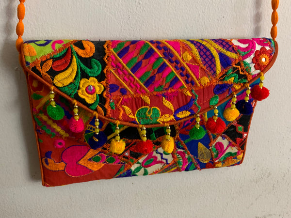 vibrant handmade bag