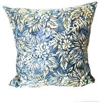 18x18 Floral Batik Outdoor Envelope Pillow Cover | SonalCreativeSoul.