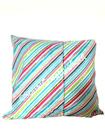 18x18 Colorful Diagonal Lines Envelope Pillow Cover | SonalCreativeSoul.