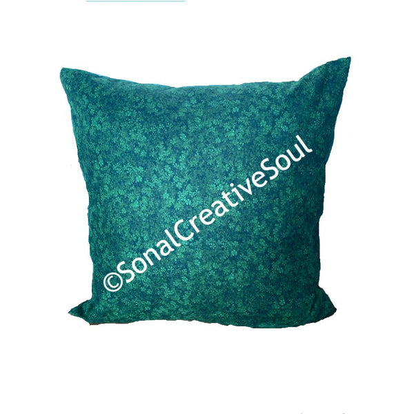 18x18 Holiday Deep Green Christmas Envelope Pillow Cover | SonalCreativeSoul.