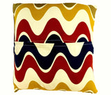 16x16 Red Blue Yellow Modern Designer Envelope Pillow Cover | SonalCreativeSoul.