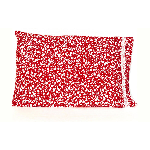 Red White Flowers 20x30 Pillowcase Set of Two Pillowcases | SonalCreativeSoul.