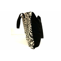 Black White Shopping Bag Handmade In Canada | SonalCreativeSoul.