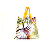 Yellow White Shopping Tote Bag Handmade In Canada | SonalCreativeSoul.