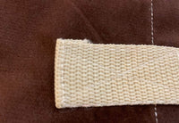 Brown White Geometric Shopping Tote Bag Handmade In Canada | SonalCreativeSoul.