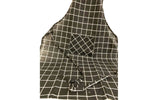 Black White Full Kitchen Cooking Apron with Pocket | SonalCreativeSoul.