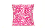 Pink White 18x18 Animal Print Envelope pillow cover | SonalCreativeSoul.