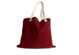 Red White Festive Shopping Bag Handmade In Canada | SonalCreativeSoul.