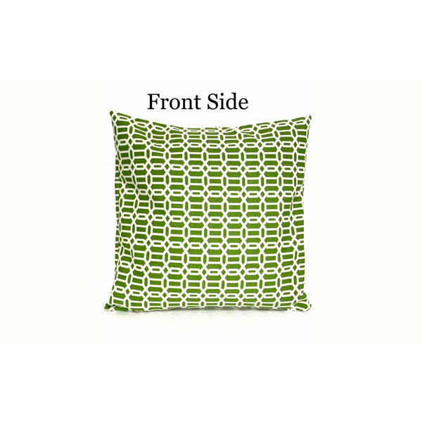 Green White Geometric Envelope Pillow Cover | SonalCreativeSoul.