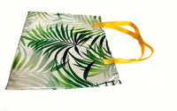 Beach White Green Yellow Shopping Bag Handmade In Canada | SonalCreativeSoul.