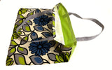 Green Blue Shopping Tote Bag Handmade In Canada | SonalCreativeSoul.
