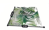 Green Beach Tropical Leaves Zipper Pillow Cover | SonalCreativeSoul.