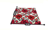 18x18 White Gray Red flowers Zipper Pillow Cover | SonalCreativeSoul.