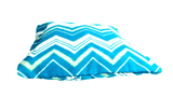 Turquoise Green Zig Zag Pattern Envelope Pillow Cover | SonalCreativeSoul.