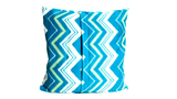 Turquoise Green Zig Zag Pattern Envelope Pillow Cover | SonalCreativeSoul.