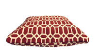 Red Beige Outdoor Geometric Envelope Pillow Cover | SonalCreativeSoul.