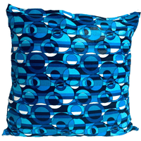 18x18 Dark Blue White Geometric Circles Envelope Pillow Covers | SonalCreativeSoul.