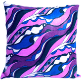 18x18 Purple Pink Blue Abstract Design Envelope Pillow Cover | SonalCreativeSoul.