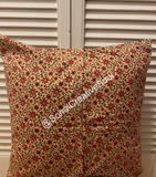 18x18 Flowers Red Print Pillow